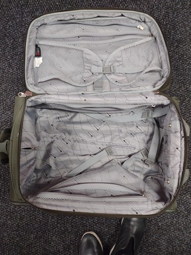 DELSEY 23” Softside Expandable 2-Wheel Rolling, Carry-On Luggage, Green - Picture 5 of 6