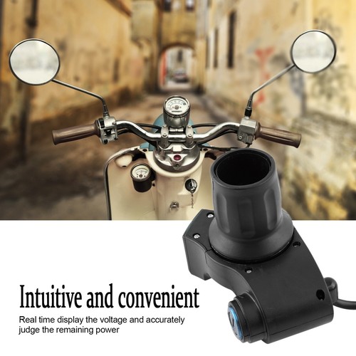 12V-99V Electric Bike Scooter Half Wrist Throttle Grip Handle LED Display Key