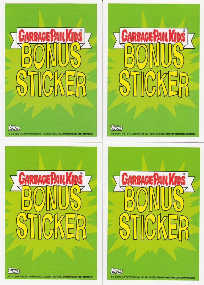 2013 GARBAGE PAIL KIDS BNS 3 RARE 4 CARD BONUS SET 20 21 A/B VOLTRON RARE GPK - Image 2 of 2