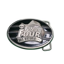 NCAA 2008 Final Four San Antonio Men's Belt Buckle Silver Black