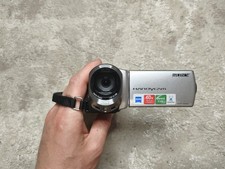 Sony Handycam DCR-SX43E Silver Digital Camcorder 60x Carl Zeiss Zoom 16GB Bundle