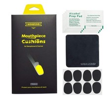Alto/Tenor Saxophone  Clarinet Mouthpiece Cushions Patches Pads, 0.8mm Black...