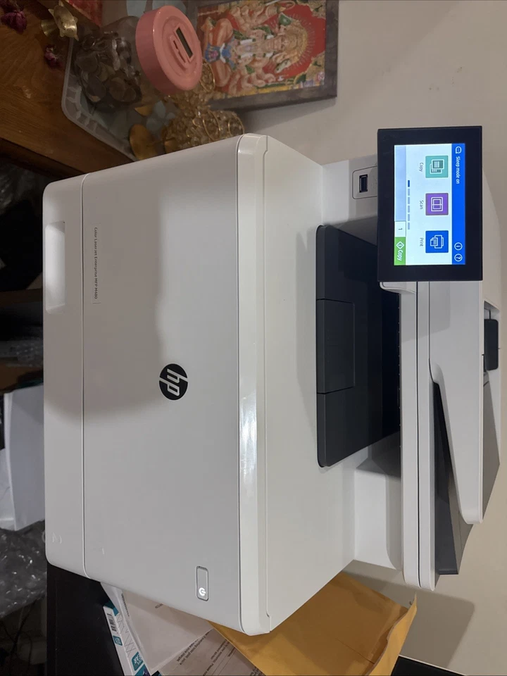 HP Color LaserJet Enterprise MFP M480f All-in-One Printer - White - Image 2 of 4