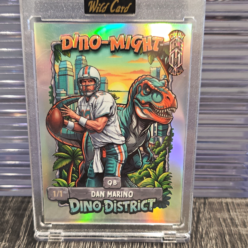 Wild Card 2026 Dino-Might Dino District Dan Marino 1/1 True Color Match ...