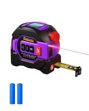 3 in 1 Digital Laser Tape Measure, 197ft/60m Laser Distance Meter, 16ft/5m Di...