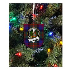 MacLennan Family Crest Christmas Ornament Single-Sided Metal