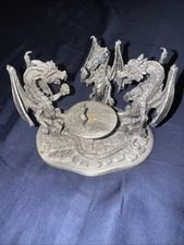 2001 Rawcliffe Pewter “The Cheaters” #135 Pewter Dragons Playing Cards