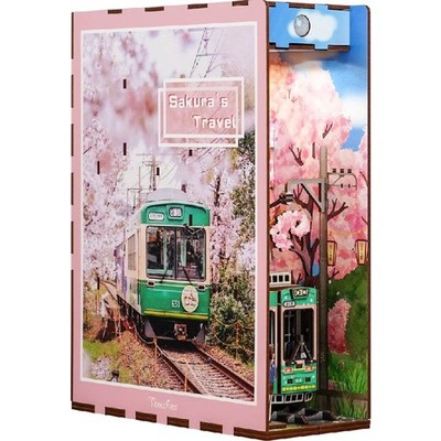 Tonecheer Book Nook Kit 3D Holzpuzzle Booknooks, Sakuras Travel, ab 14 Jahren