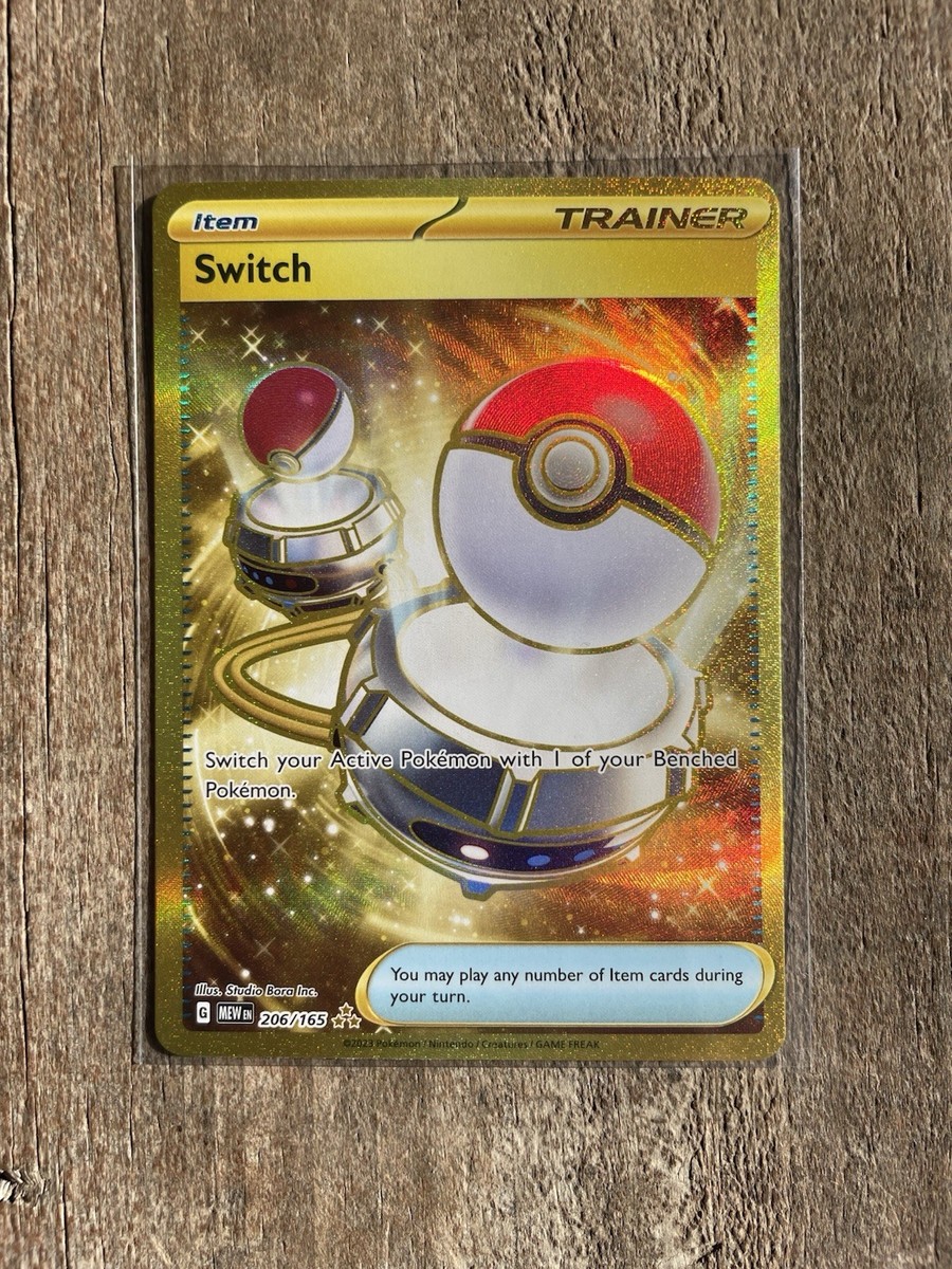 golden switch pokemon card 151 Exchange UR 209/165 The item may be similar but not exactly the same as the image (e.g Switch 206/165 Gold English Scarlet