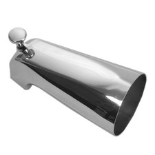 DANCO Bathroom Tub Spout with Front Pull Up Diverter, Chrome Finish,