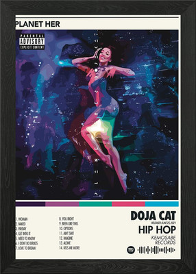 Doja Cat - Planet Her Album Cover Framed Wall Art Poster Canvas Print Picture