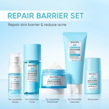 SKINTIFIC 5 pcs Set Sunscreen Cleanser Toner Serum Cream Brightening - DHL Ship