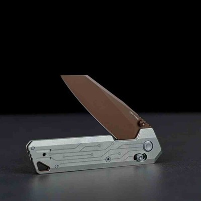 VOSA3520 Vosteed Parallel Copper Dune 154CM Steel Blade Circuit Titanium Handle