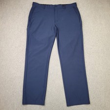 Greg Norman Golf Pants Mens 38x30 Blue Performance Chino Stretch Lightweight