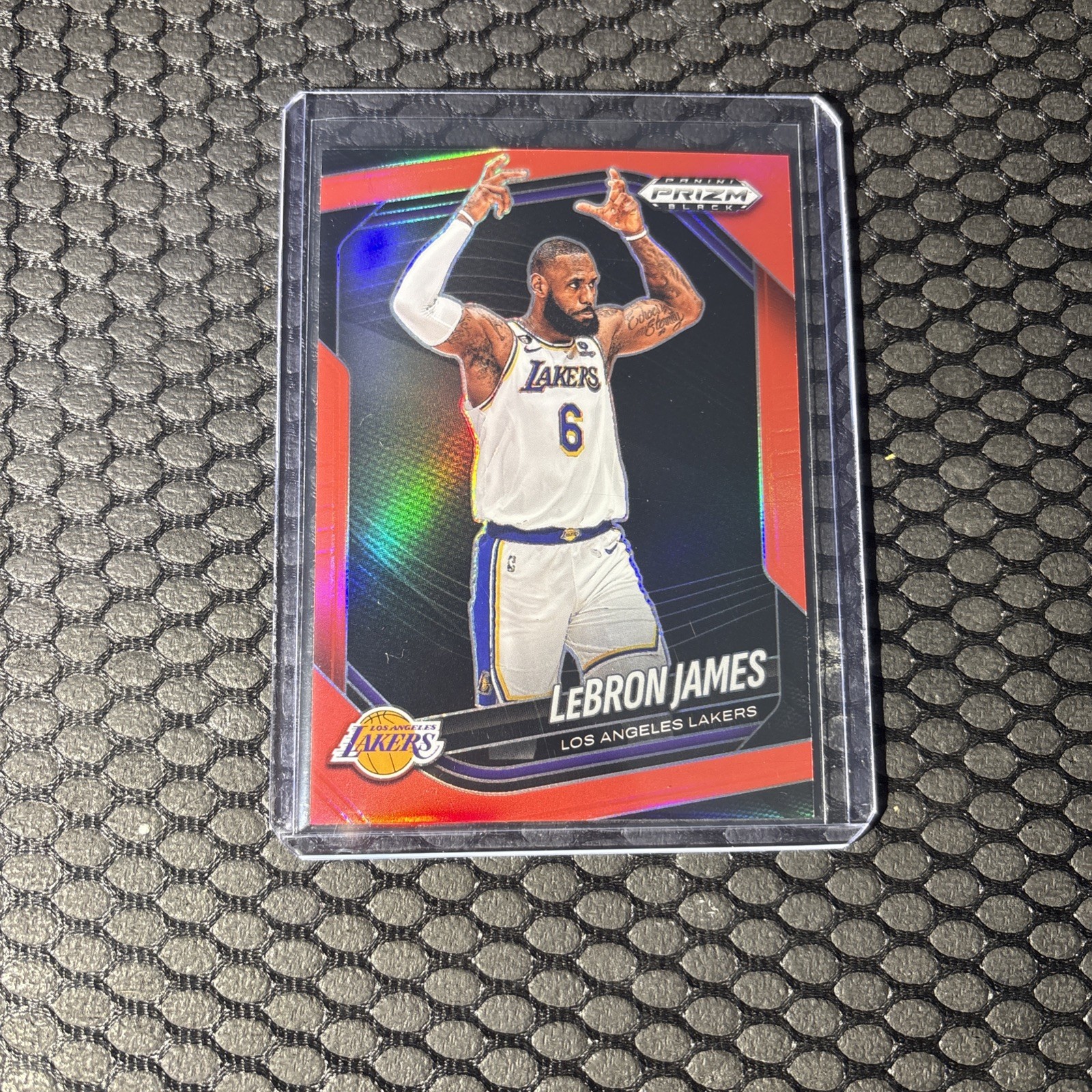 2024-25 Panini Prizm Black - LeBron James, LeBron James #52 Red Prizm /299