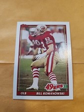 1991 Topps Football Card Bill Romanowski #74