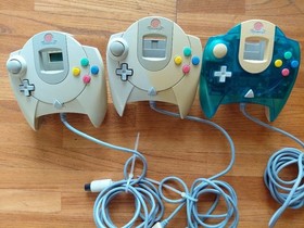 Sega Dreamcast HKT-3000 Console Set 3 Controllers 3 VMU 6 Games Tested JP