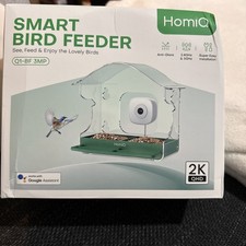 HomiQ Smart Bird Feeder Camera 2K QHD WiFi Q1-BF 3MP Sealed New