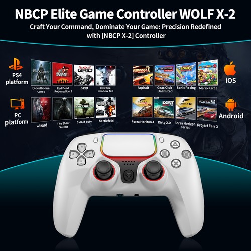 Controller di gioco 3 in 1 (Bluetooth/2.4G/cablato) per PS4/PC/iOS/Android - Foto 13 di 21
