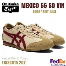 Onitsuka Tiger MEXICO 66 SD VIN BEIGE / BEET JUICE 1183C015 202 UNISEX New
