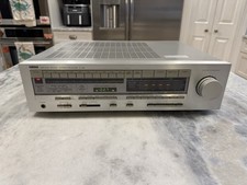 Yamaha R-90 AM FM Stereo Receiver 1980s Vintage Silver Tested 70 WPC MM MC Phono