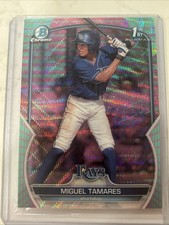 Miguel Tamares - 2023 Bowman Chrome 1st Bowman BCP-179 - AQUA PINK VAPOR /125