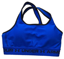 Under Armour Crossback Mid Bra Women's S Royal Blue NWT