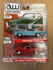 Auto World Deluxe Series 66 Pontiac Gto 67 El Camino Ss Classic Muscle