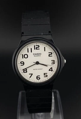 Reloj Minimalista Deportivo Vintage Casio Clásico Redondo Banda Silicona Para Hombre Internati Foto 2 de 4