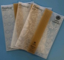 Anna Griffin Embossing Folder Border 5"x7" 1"x7" Set Of 3 0301