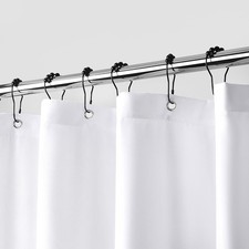 downluxe Waterproof Fabric Shower Curtain Liner, Soft Cloth Shower Liner with...