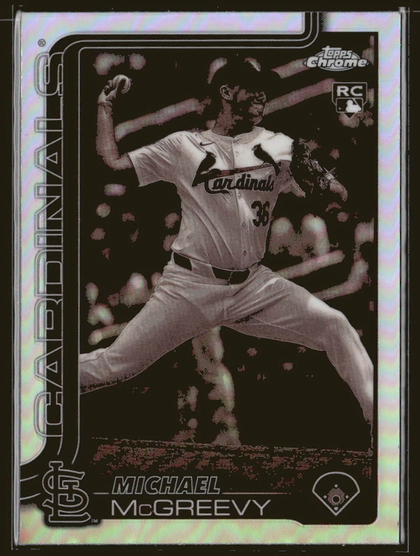 2025 Topps Chrome #29 Michael McGreevy Sepia Refractors