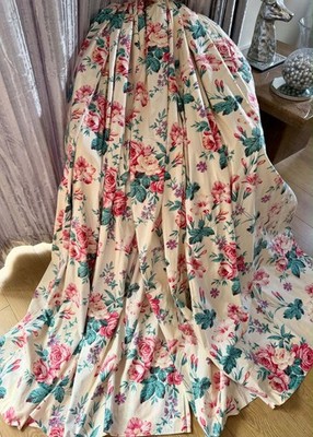 Vintage hausgemachte Brunschwig & Fils CAVENDISH Gardinen/ Stoff, siehe Beschreibung 