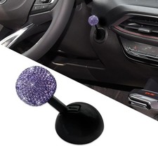 Car Push to Start Button Rocker, Engine Start Stop Button Cover-Purple
