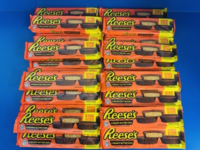 (24) Reese s Milk Chocolate Peanut Butter Cups King Size 2.8oz. Bulk BB: 02/27