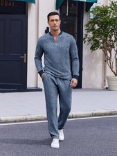 Men's Two-piece Sportswear - All-Season Sportswear with Four-Point Zip Jacket