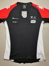 MARUSSIA VIRGIN RACING F1 TEAM Women UK S 2010-11 Team T-Shirt NEW Black V-Neck