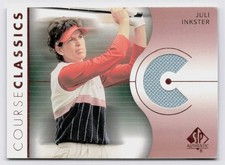 2003 UD SP Authentic Course Classics Juli Inkster #CC-JI Memorabilia GOLF