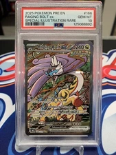 2025 Pokémon Prismatic Evolutions Raging Bolt Ex SIR Psa 10 🔥