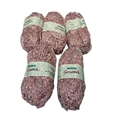 Bernat Gossamer Yarn Light Purple 50 g 1.75 oz Belgium AC 37638 Lot of 5