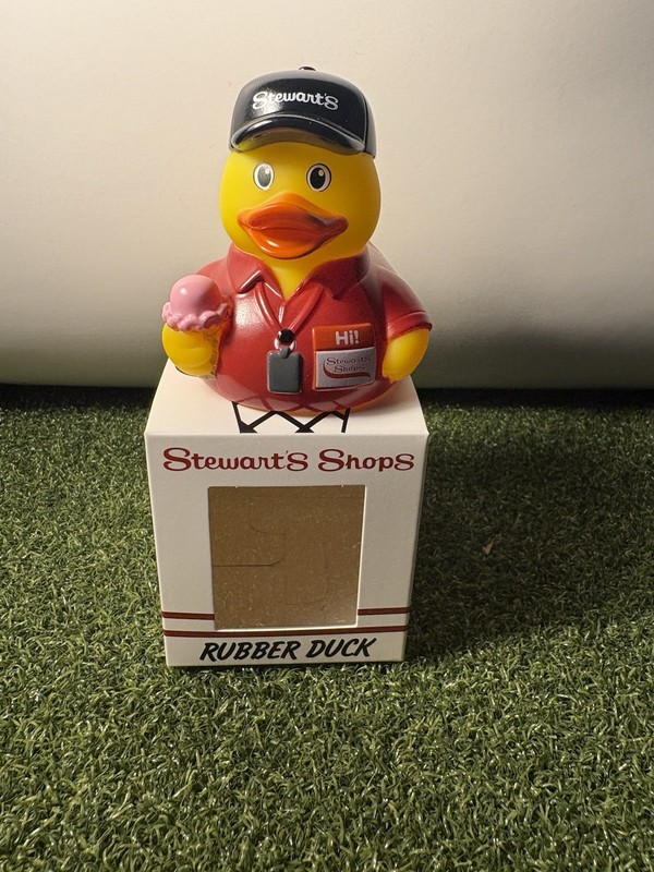 Stewarts Shops Rubber Duck Ice Cream Cone Dashboard Dash Toy Upstate NY NIB