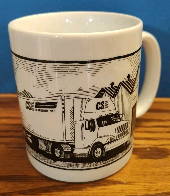 CSE Trucking Advertising coffee cup