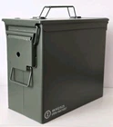 PA19 Metal Ammo Box New Military Storage Container 50Cal Tools Sealed Lid Hinged