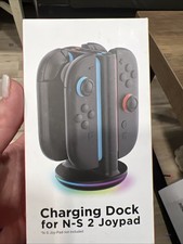 4-in-1 Charging Dock for NS2 Joypad LED Indicator, Type-C Powered Controller