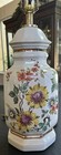 1970s Ceramic Ginger Jar Table Lamp With Floral Design — photo 6