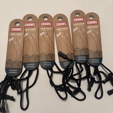 Chums Black Lens Leash Sunglasses Retainer Strap Pack of 6