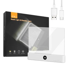 Flat Book Light Rechargeable Student Reading Lamp Book Light LED Reading Book...