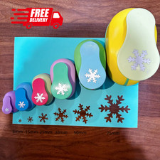 Snowflake Shape Paper Punch 8/15/25/38mm DIY Scrapbook Craft Too