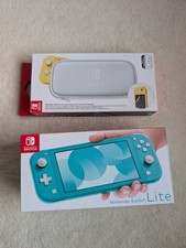Nintendo Switch Lite Turquoise Blue, With Original Box And Charger