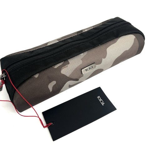 TUMI Accent Accessory Cord Pouch City Map Print Camo Grey Black